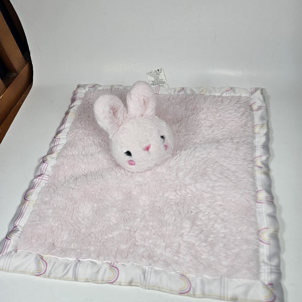 Parent's Choice Bunny Rabbit Lovey Plush Pink Stuffed Animal Baby Toy 12"